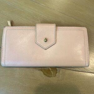 Madewell Post Leather Wallet - Nude/Peach color